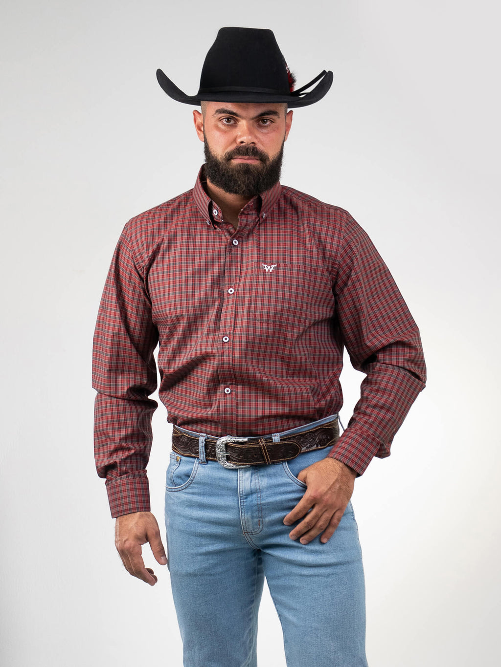 Camisa Masculina Manga Longa Xadrez WestWorld