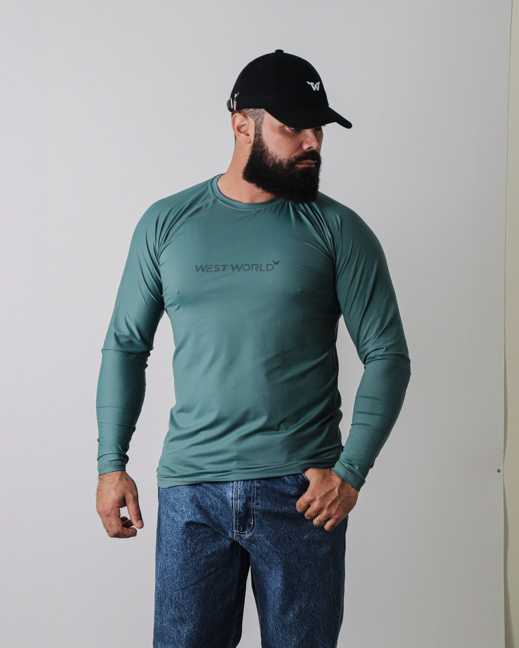 Camiseta  Térmica UV50+ Manga Longa Masculina WestWorld