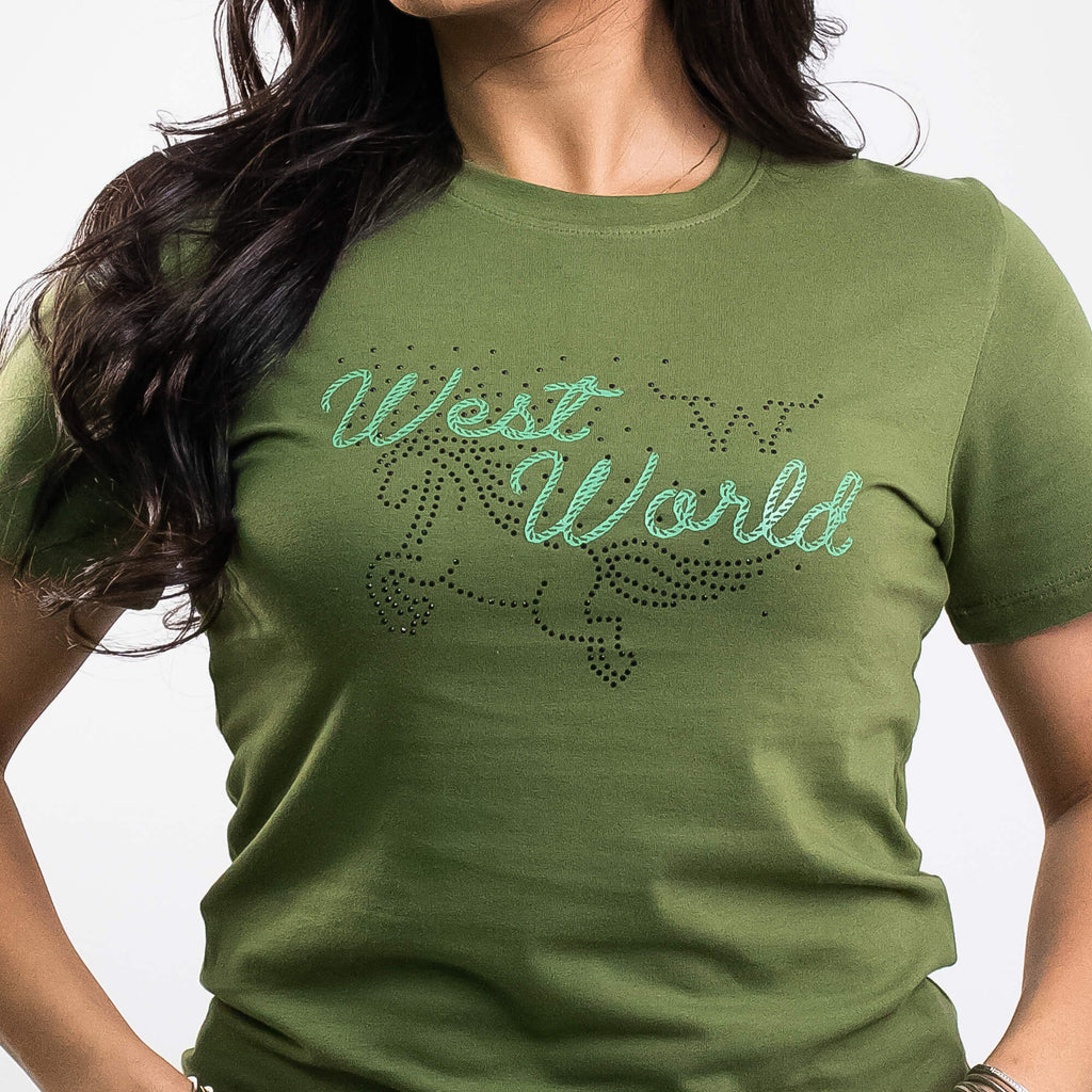 Camiseta Feminina WestWorld Fronteira