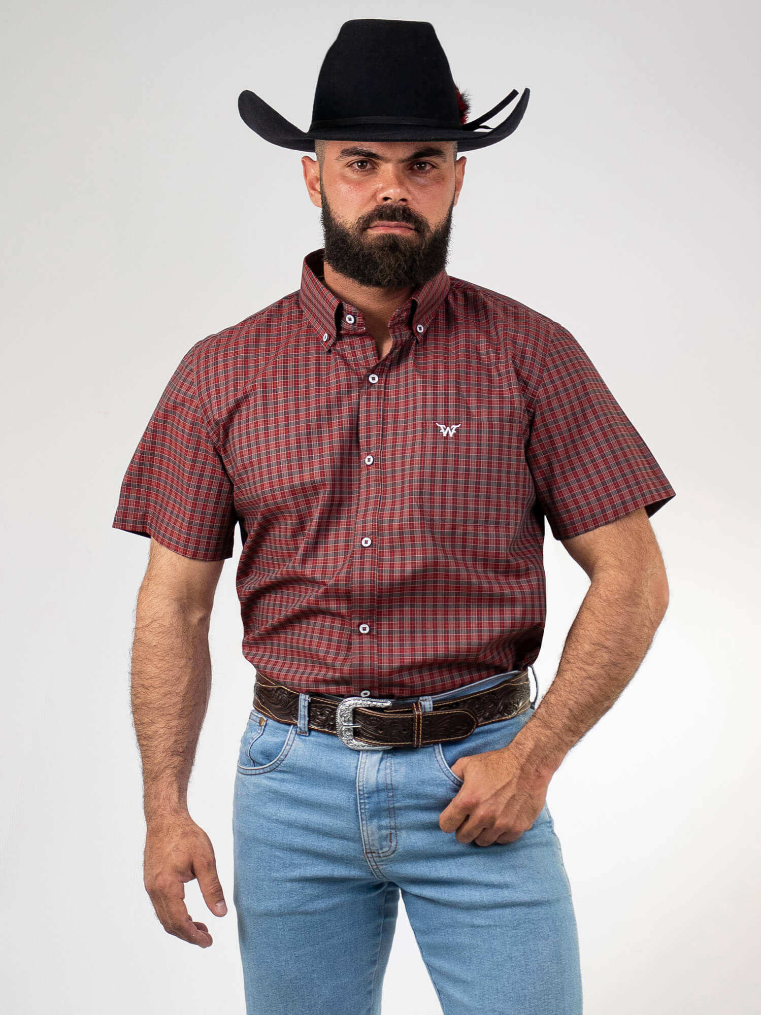 Camisa Masc MC Xadrez Algodão Egípcio WestWorld