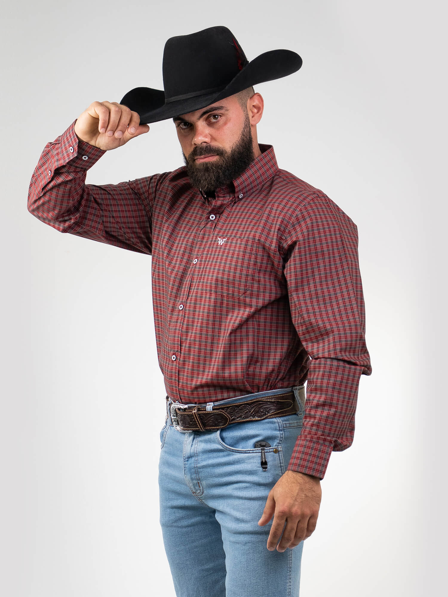 Camisa Masc ML Xadrez Algodão Egípcio WestWorld