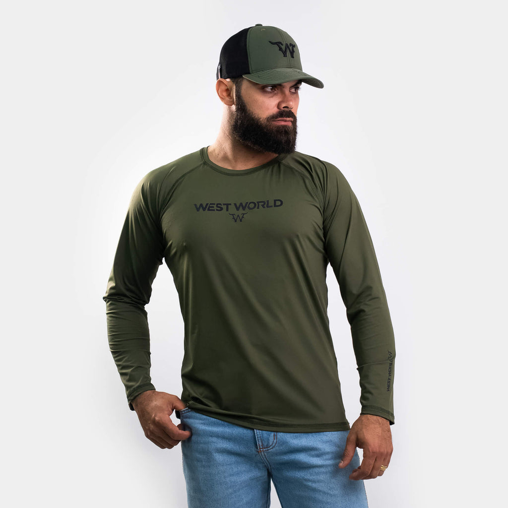 Camiseta Manga Longa Térmica UV50+ Masculina WestWorld