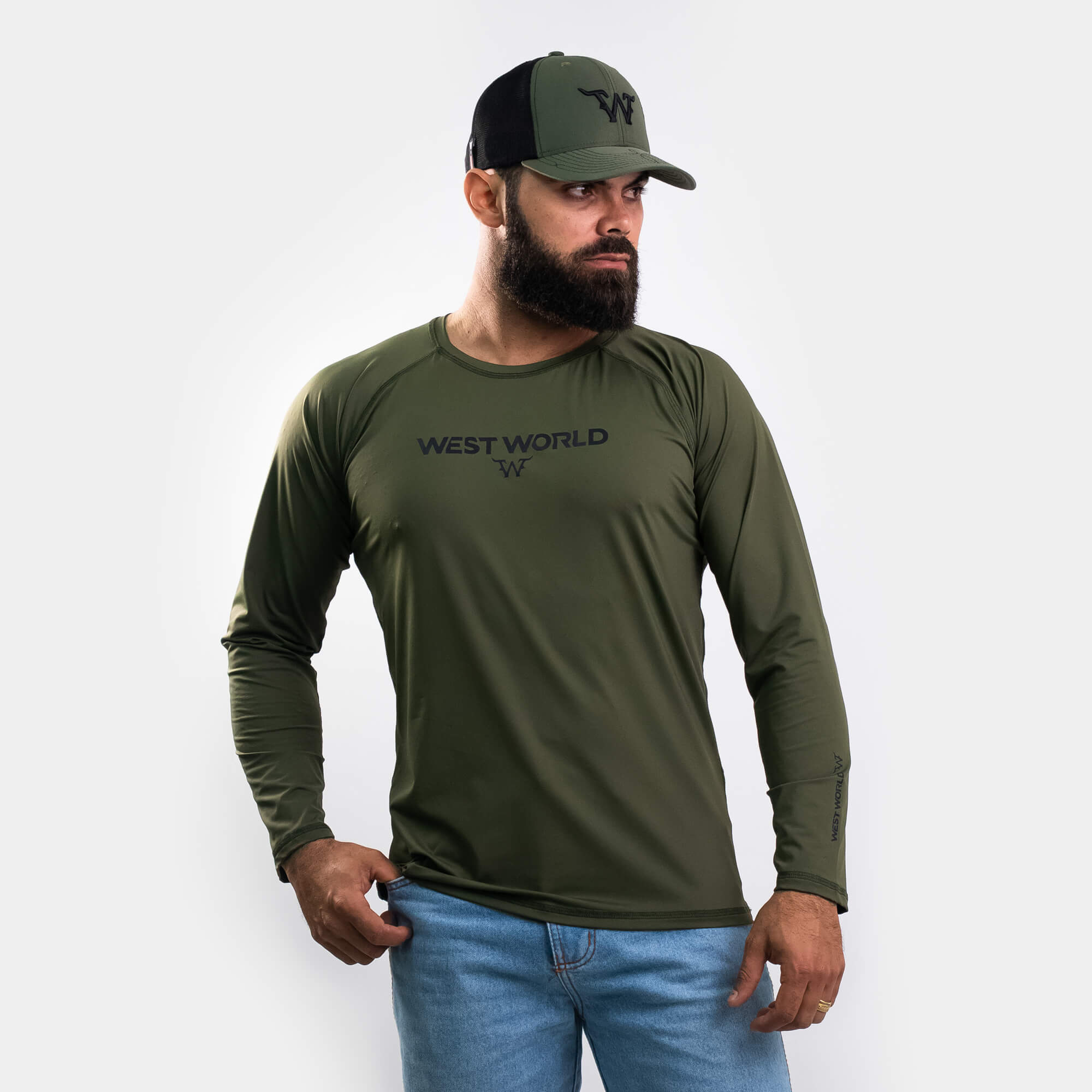 Camiseta Manga Longa Térmica UV50+ Masculina WestWorld