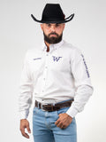Camisa Competição Masculina Algodão Egípcio com Elastano Manga Longa