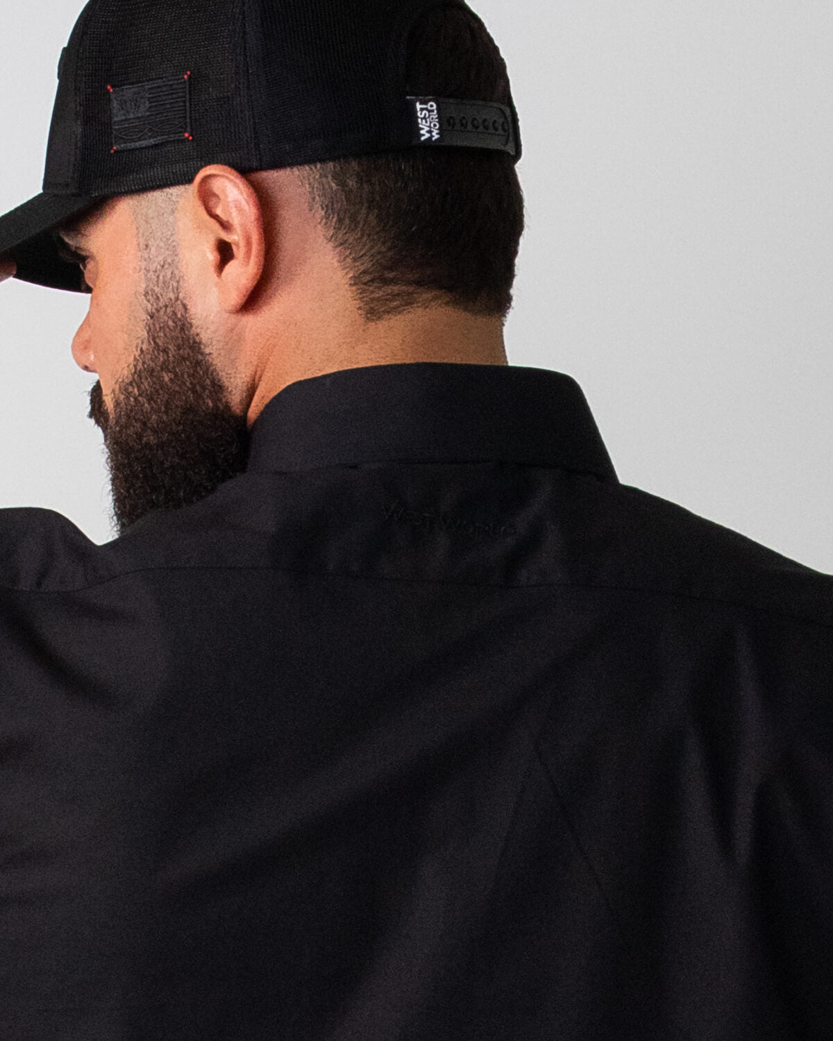 Camisa Básica Masculina Algodão Egípcio com Elastano e Bolso Manga Curta