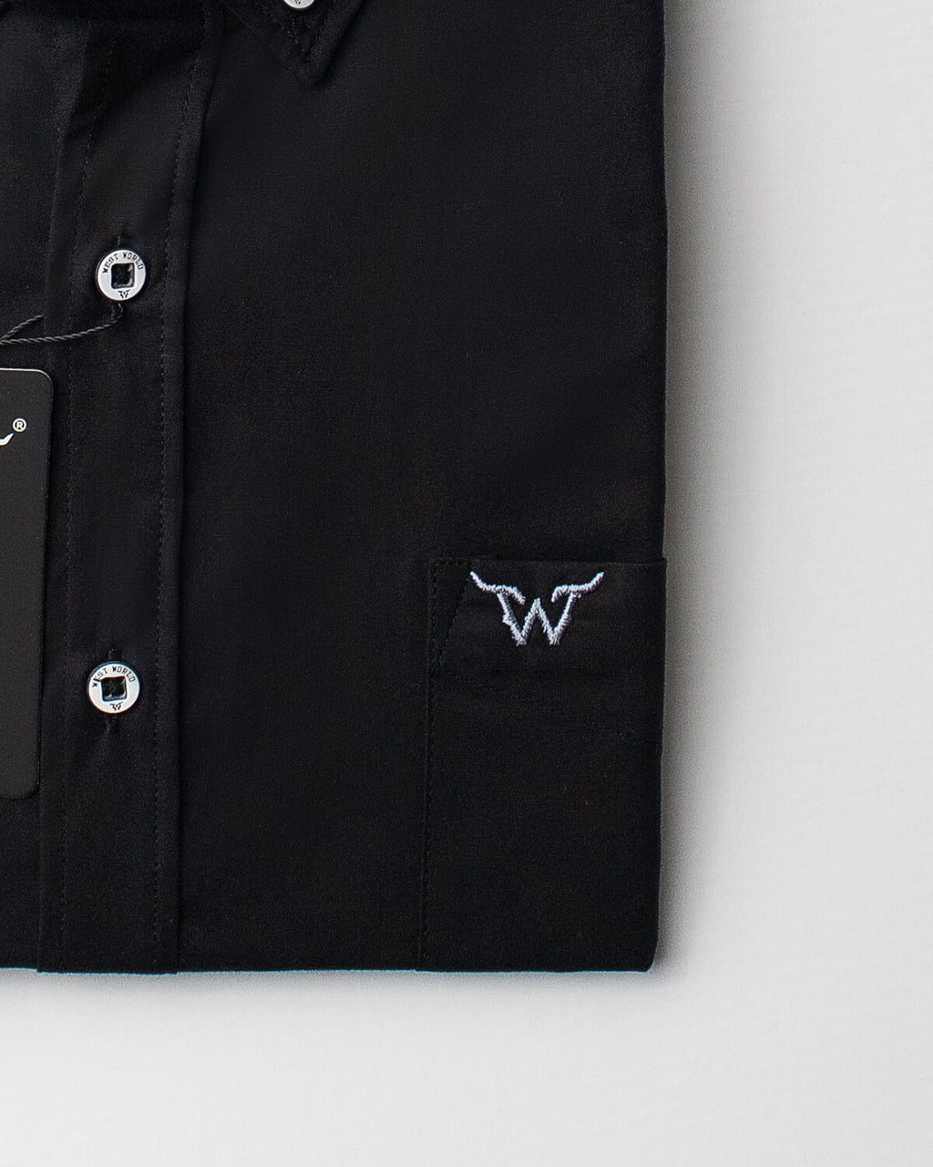 Camisa Básica Masculina Algodão Egípcio com Elastano e Bolso Manga Longa