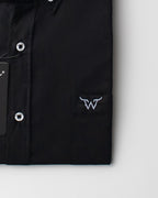 Camisa Básica Masculina Algodão Egípcio com Elastano e Bolso Manga Longa