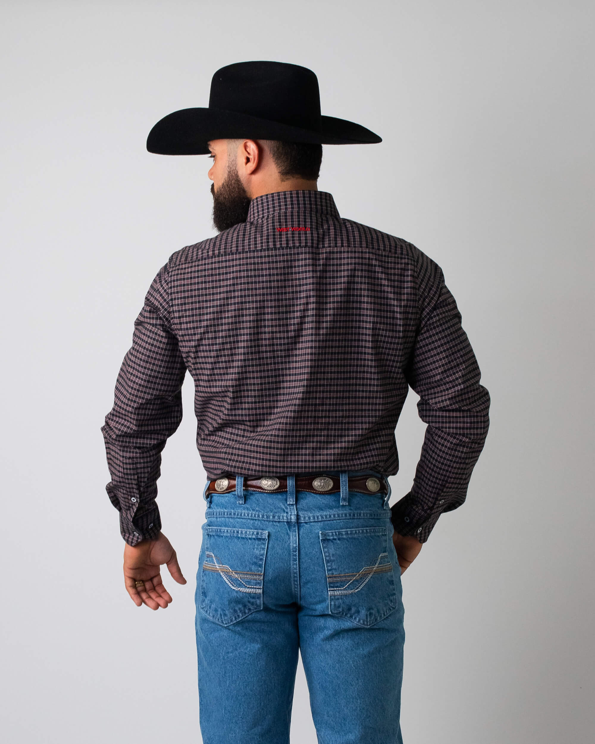 Camisa Xadrez Masculina Algodão Egípcio com Elastano Manga Longa