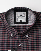 Camisa Xadrez Masculina Algodão Egípcio com Elastano Manga Longa