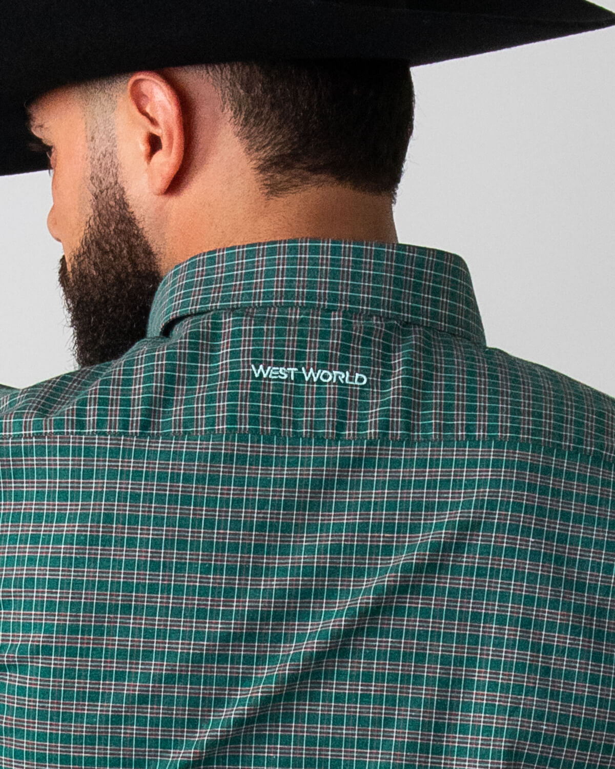 Camisa Xadrez Masculina Algodão Egípcio com Elastano Manga Longa