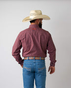 Camisa Xadrez Masculina Algodão Egípcio com Elastano Manga Longa