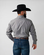 Camisa Xadrez Masculina Algodão Egípcio com Elastano Manga Longa