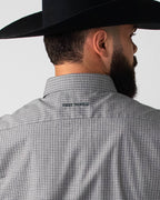 Camisa Xadrez Masculina Algodão Egípcio com Elastano Manga Longa