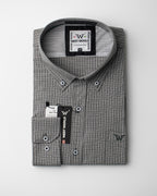 Camisa Xadrez Masculina Algodão Egípcio com Elastano Manga Longa