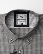 Camisa Xadrez Masculina Algodão Egípcio com Elastano Manga Longa