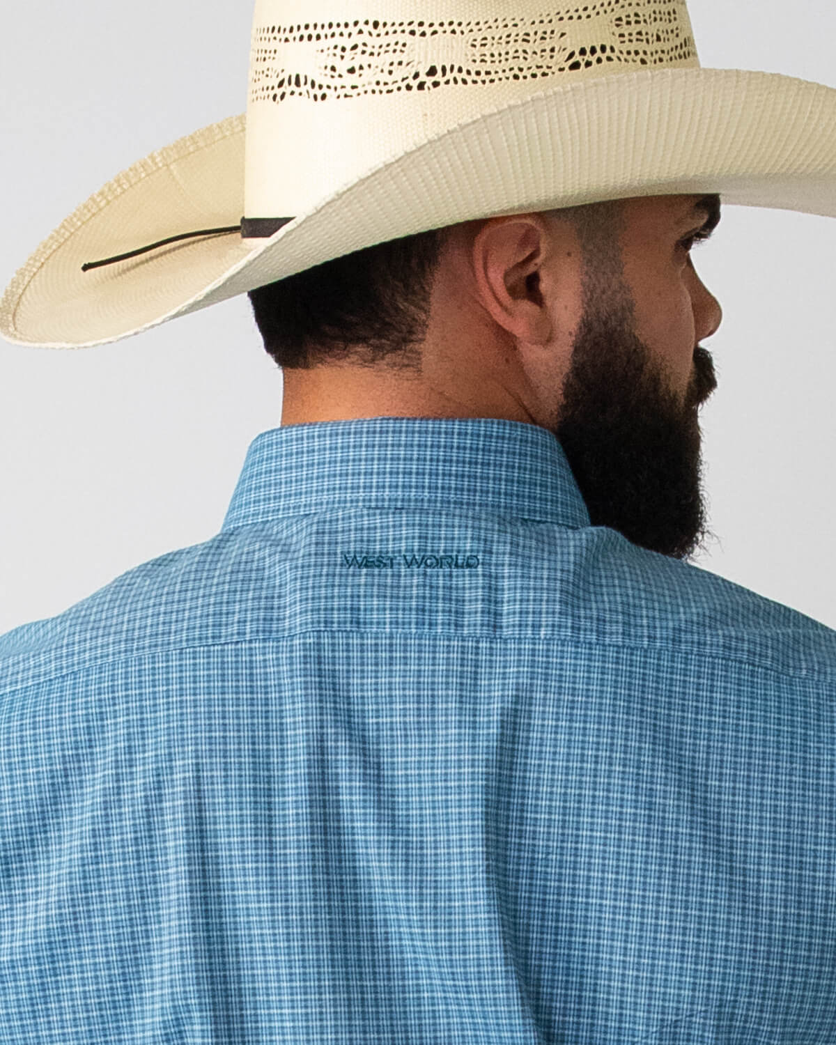 Camisa Xadrez Masculina Algodão Egípcio com Elastano Manga Longa