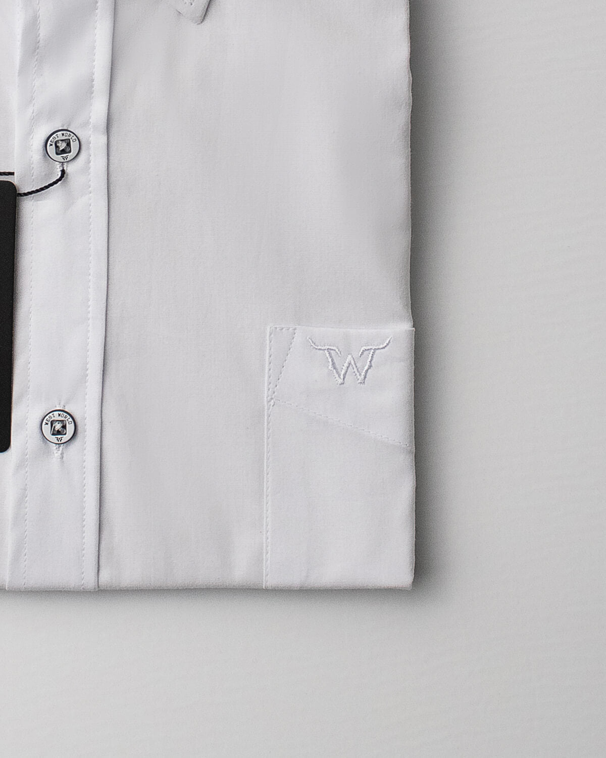 Camisa Básica Masculina Algodão Egípcio com Elastano e Bolso Manga Curta