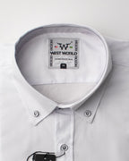 Camisa Básica Masculina Algodão Egípcio com Elastano e Bolso Manga Curta