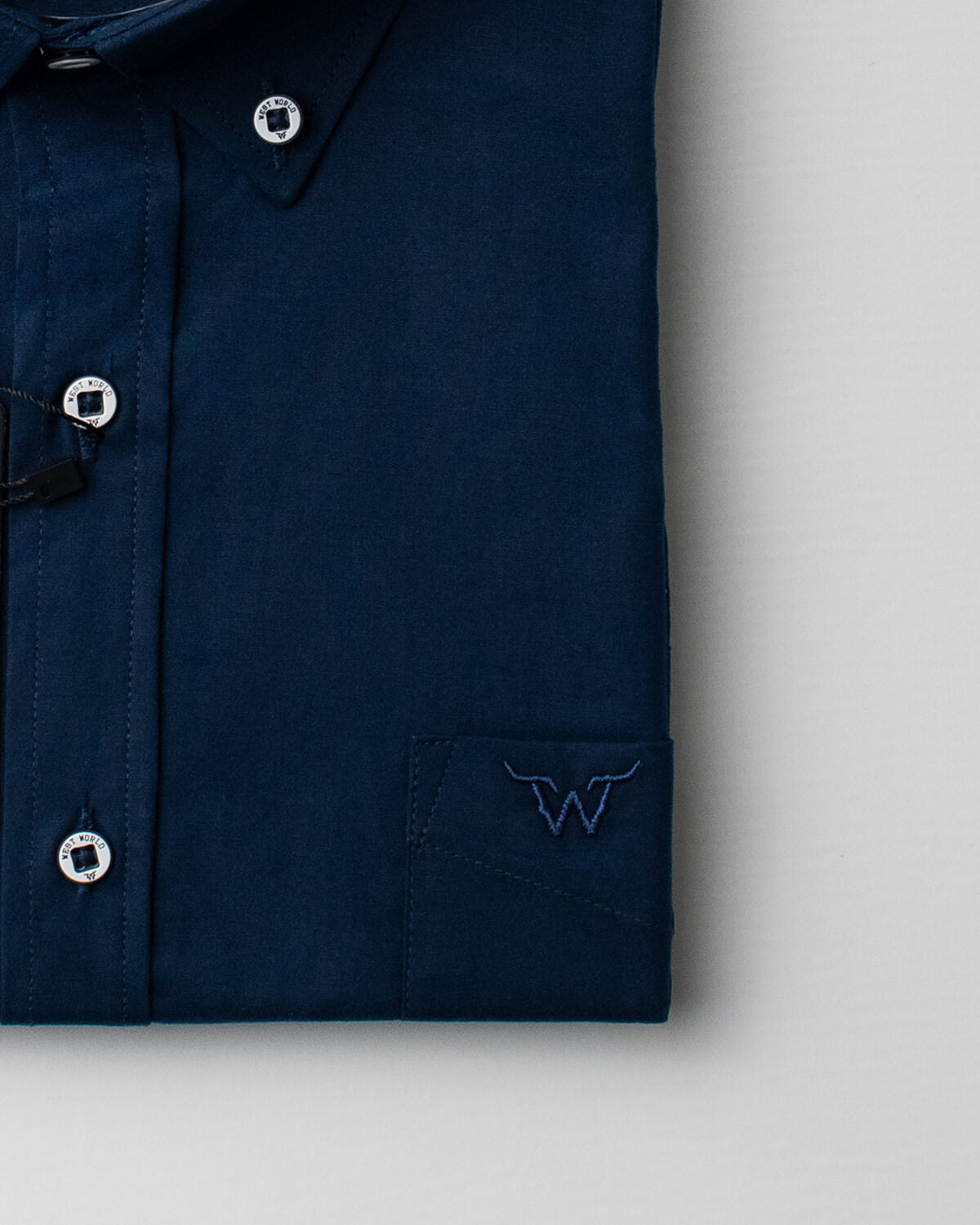 Camisa Básica Masculina Algodão Egípcio com Elastano e Bolso Manga Curta