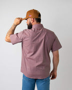 Camisa Xadrez Masculina Algodão Egípcio com Elastano Manga Curta