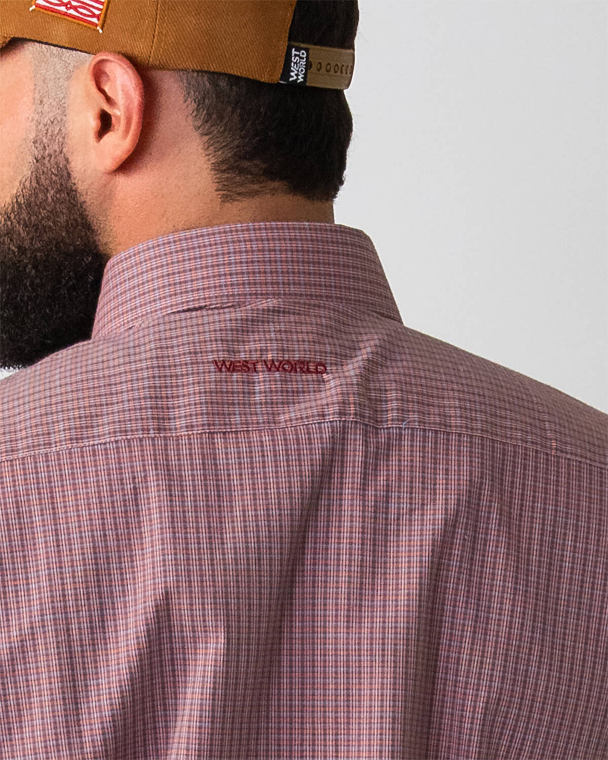 Camisa Xadrez Masculina Algodão Egípcio com Elastano Manga Curta