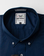 Camisa Básica Masculina Algodão Egípcio com Elastano e Bolso Manga Longa