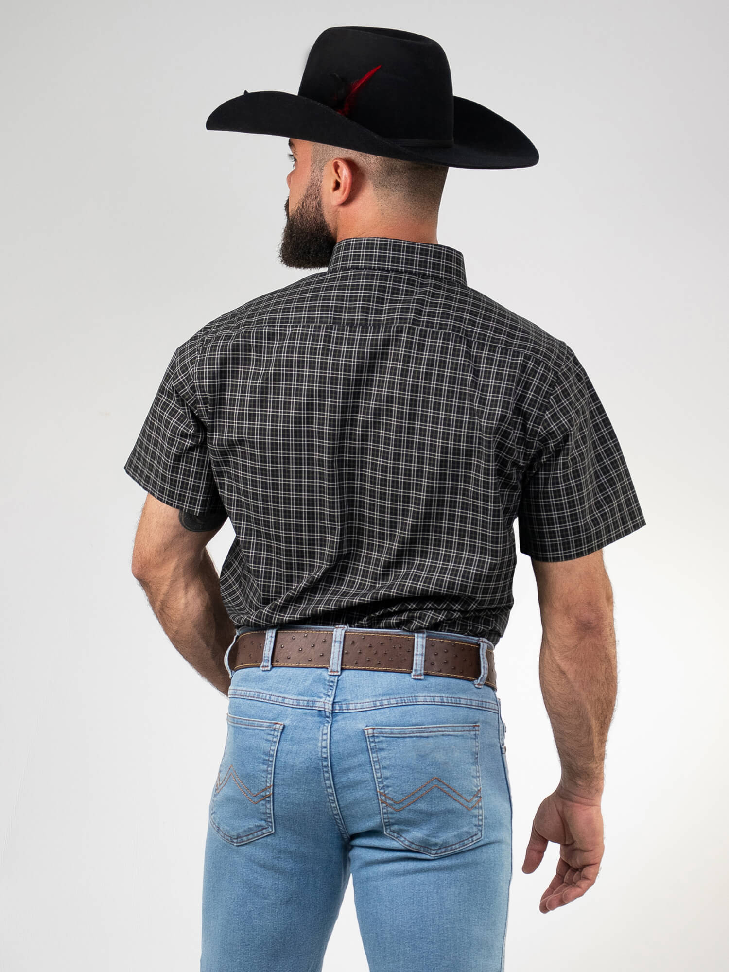 Camisa Masc MC Xadrez Algodão Egípcio WestWorld