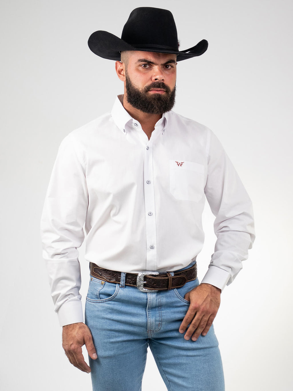 Camisa Masculina Básica com Bolso WestWorld