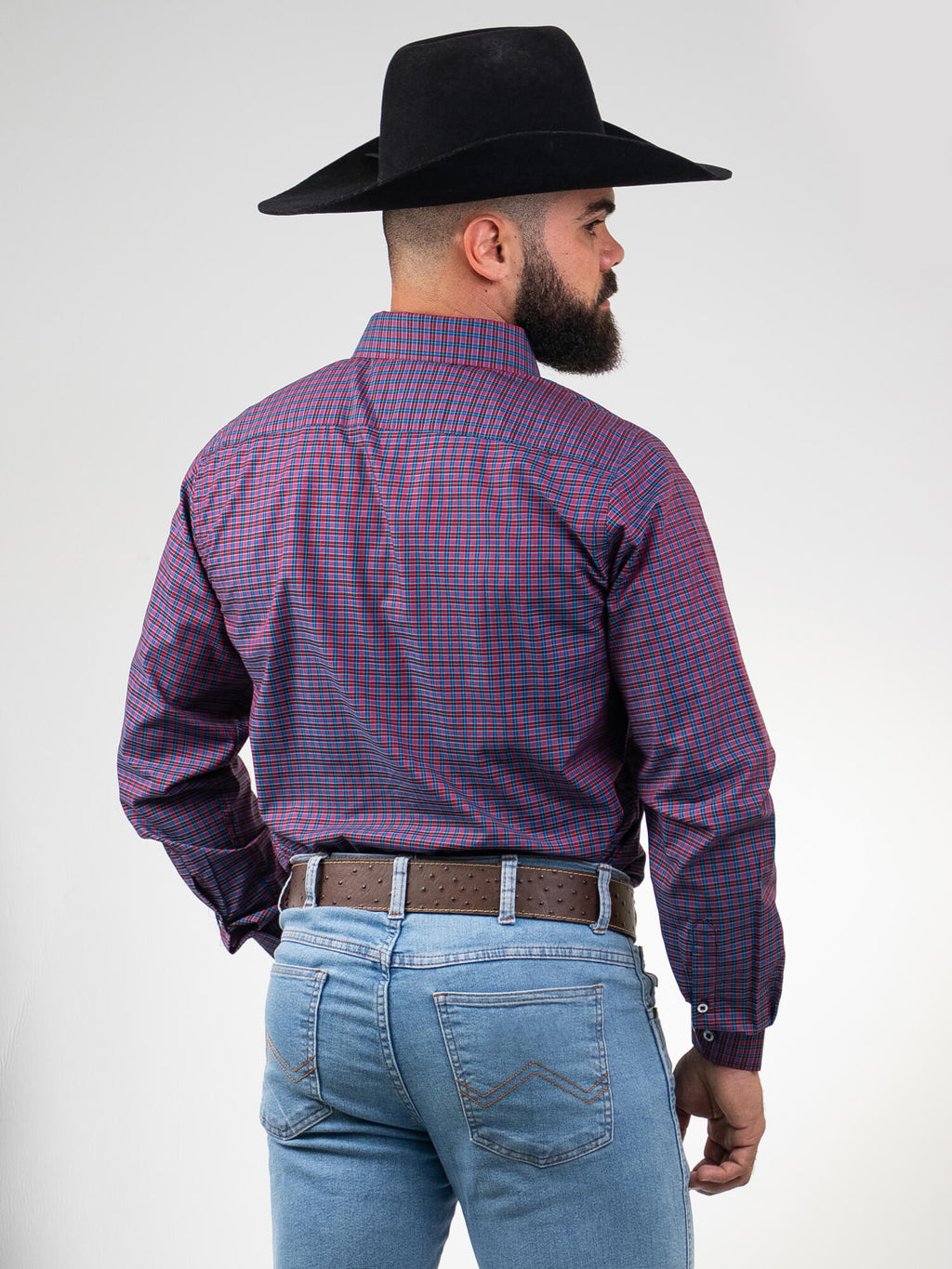 Camisa Masculina Manga Longa Xadrez WestWorld