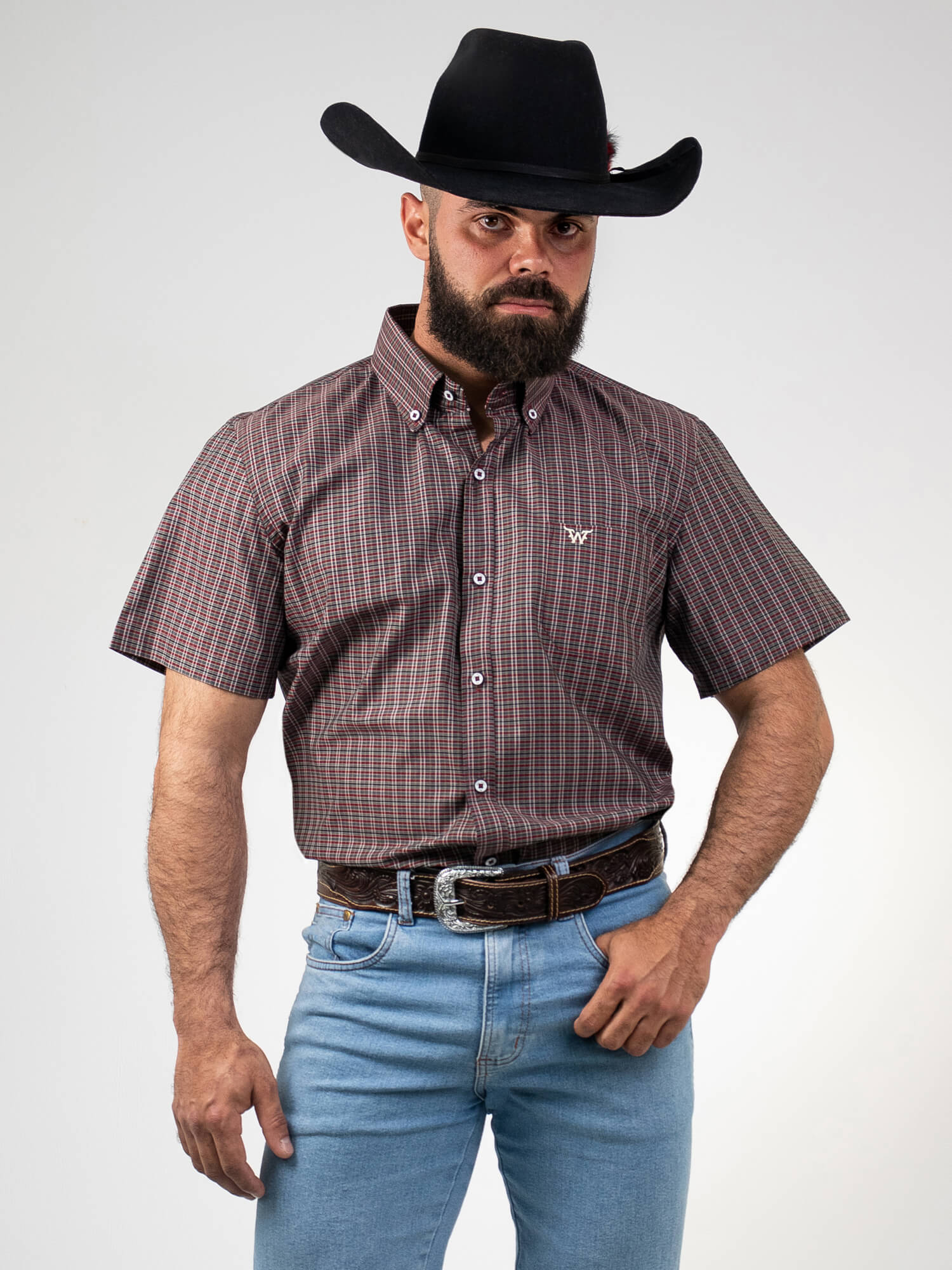 Camisa Masc MC Xadrez Algodão Egípcio WestWorld