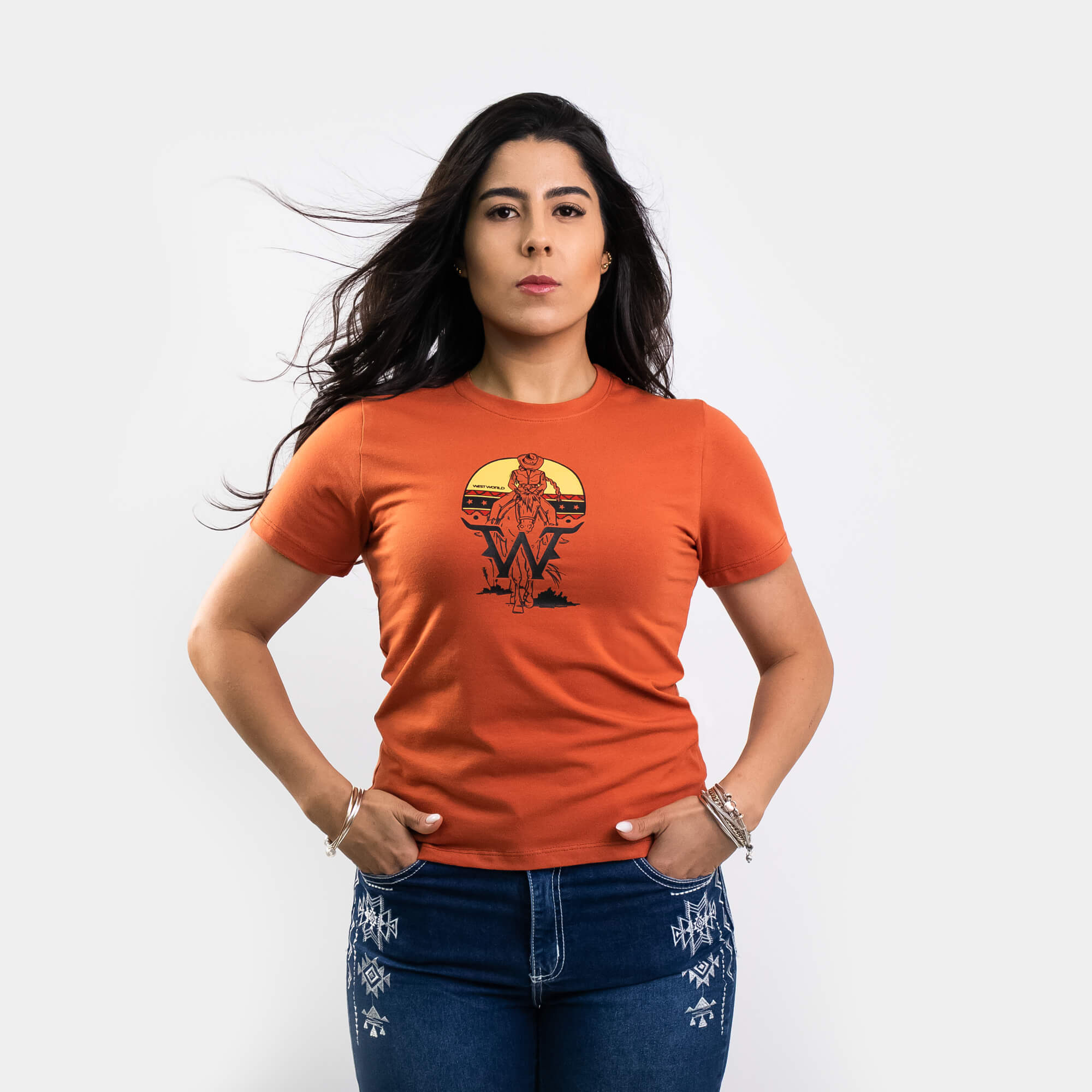 Camiseta Feminina WestWorld Fronteira